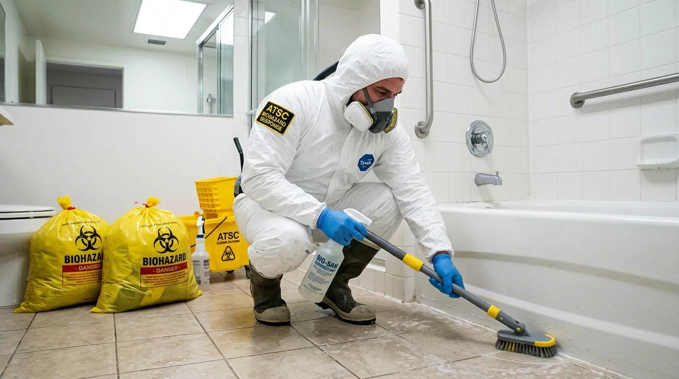 Decontamination equipment deployed for Blood Cleanup in West Athens